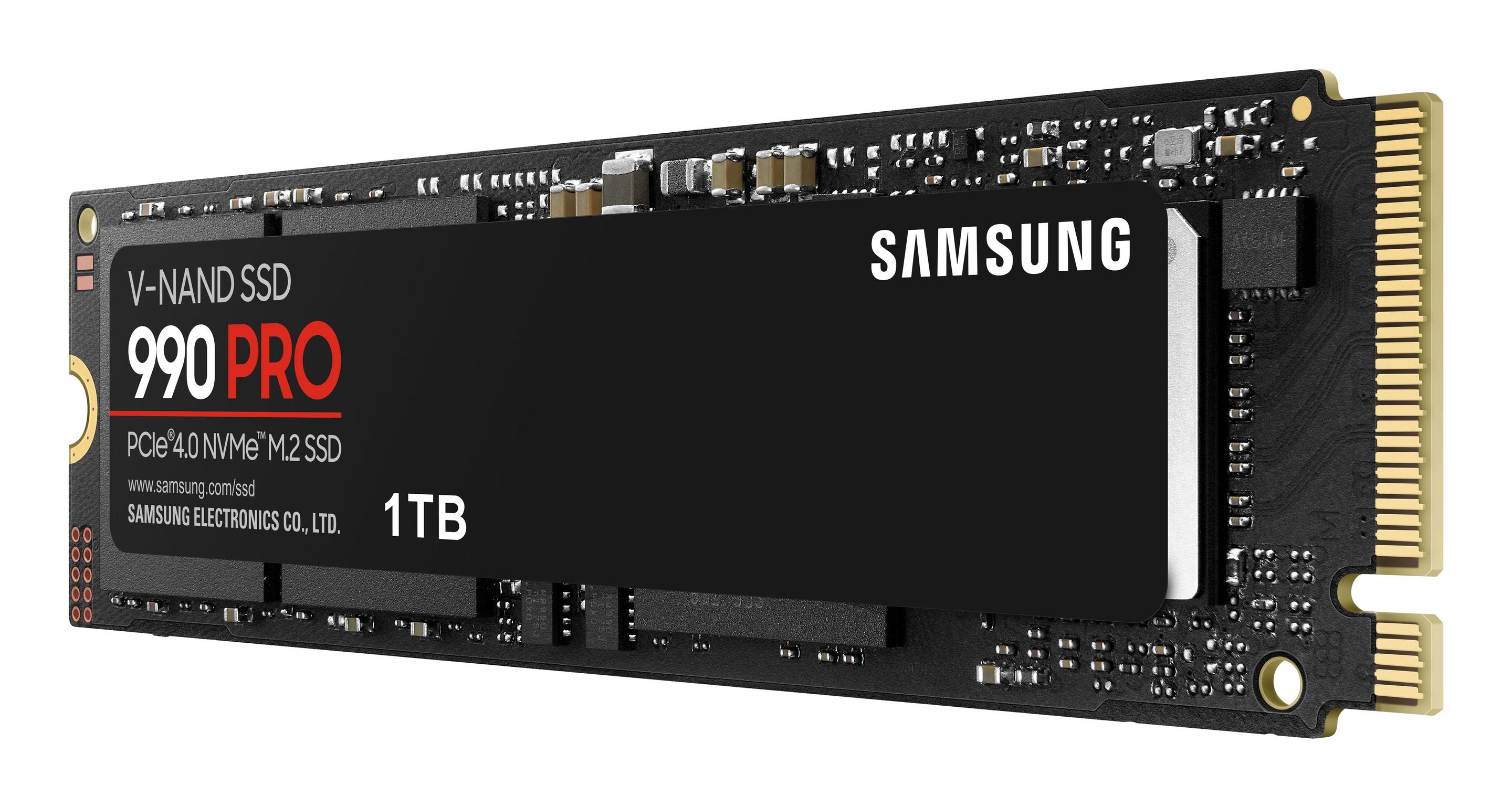 SSD SAMSUNG 990 PRO MZ-V9P1T0BW (1 TB - M.2 2280 - PCI Express 4.0 NVMe - Preto) — miniatura 3