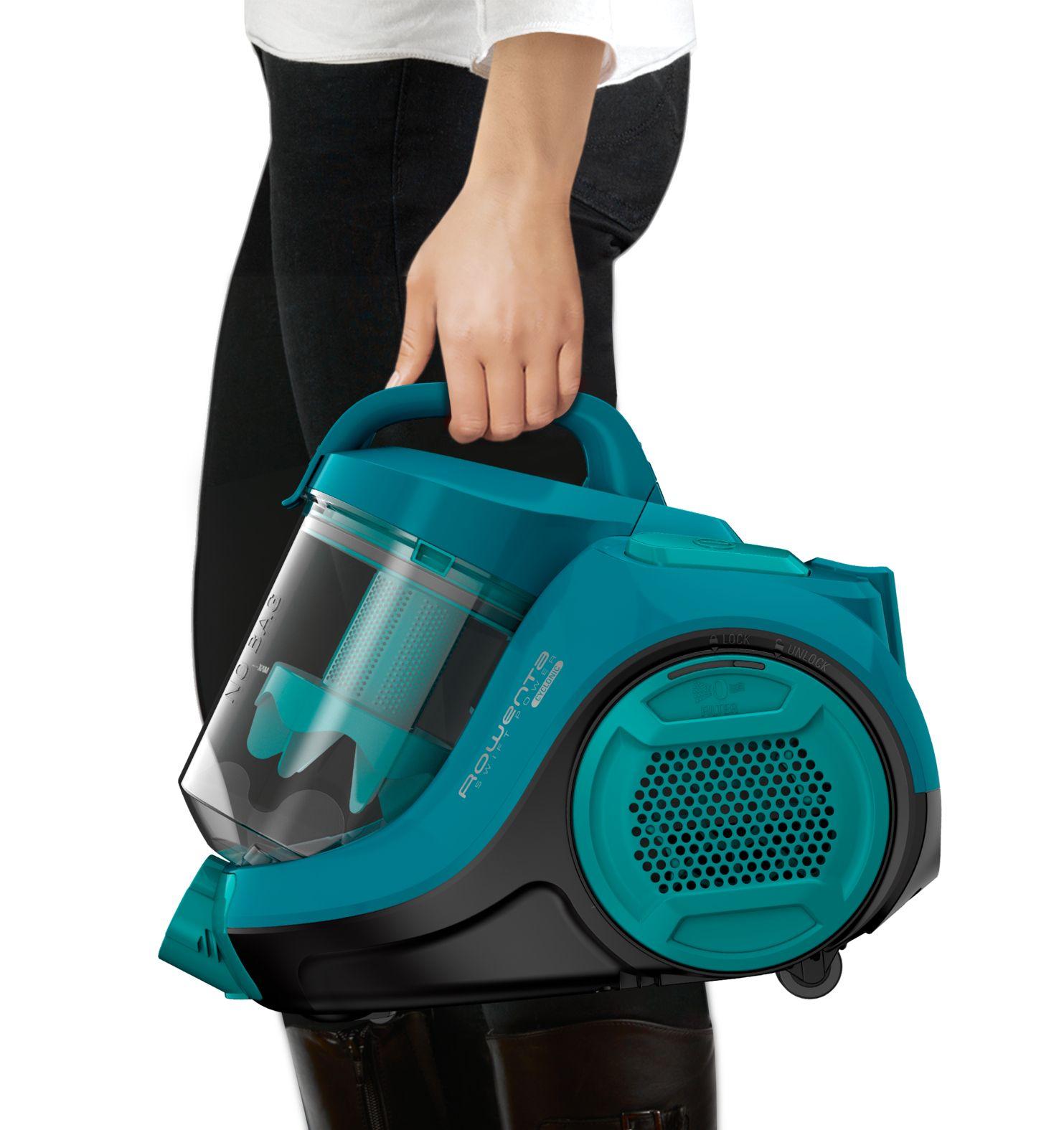 Aspirador Sem Saco ROWENTA Swift Power Cyclonic RO2932EA (Altura 30,4 cm - 21 kPa - 1,2 l - Turquesa) — miniatura 5
