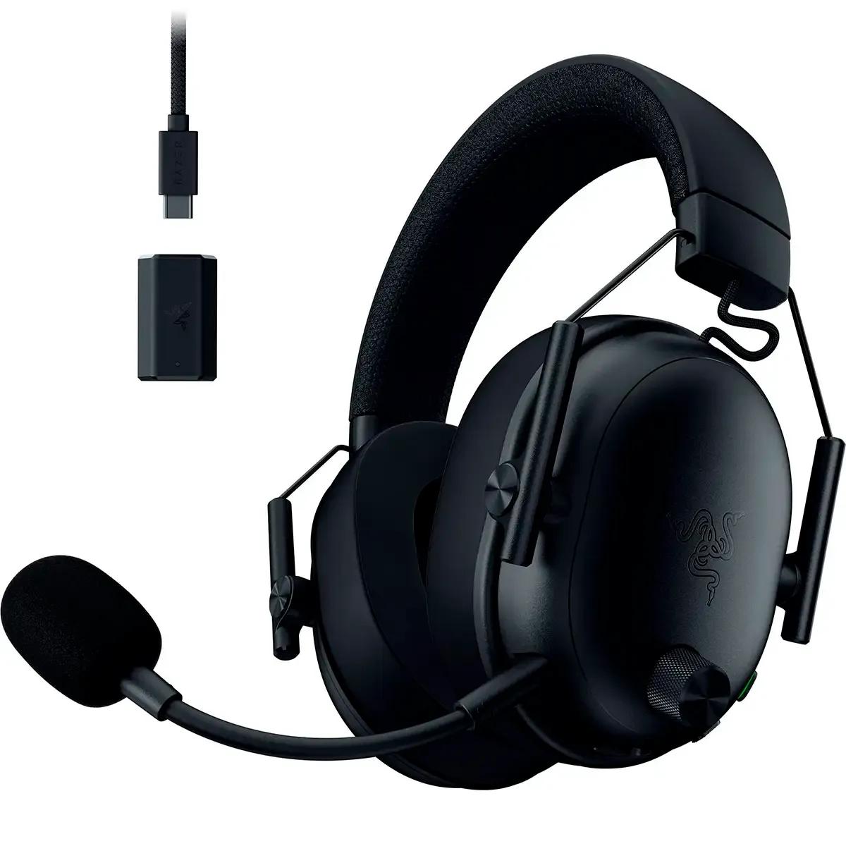 Headset RAZER BlackShark V3 (Binaural - Sem fios e com fios - Circum-aural - Preto) — miniatura 2