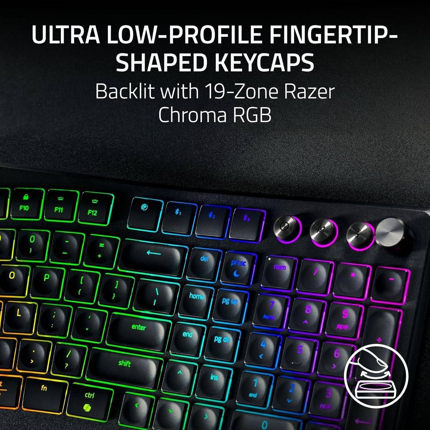 Teclado RAZER Pro Type Ergo (Inglês - Teclas tesoura - Tamanho completo - Preto) — miniatura 4