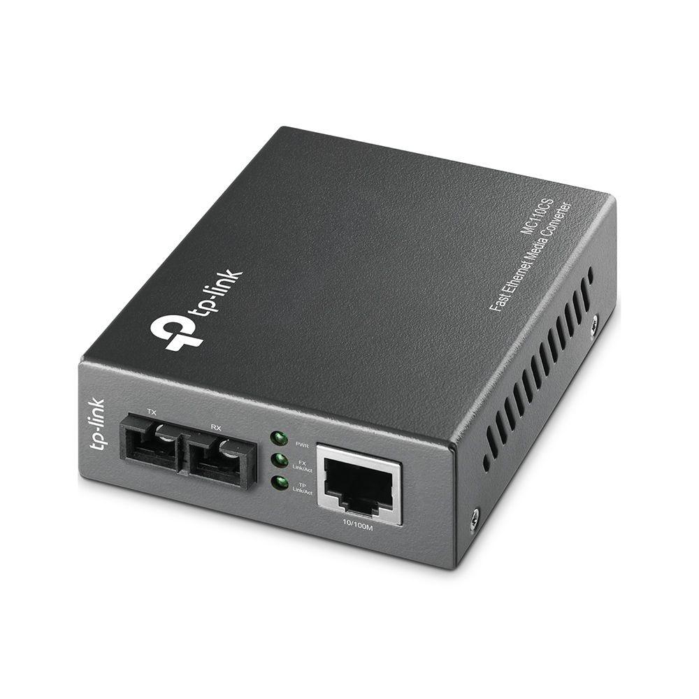 Conversor de Fibra TP-LINK MC110CS V1 (Gigabit Ethernet - 1000 Mbit/s - Preto)