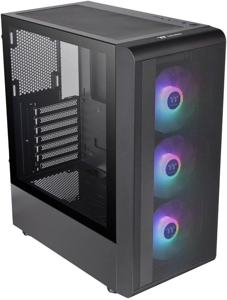 Caixa PC THERMALTAKE S200 TG ARGB (ATX, micro ATX, Mini-ITX - Midi Tower - SPCC, vidro temperado - Preto) — miniatura 4
