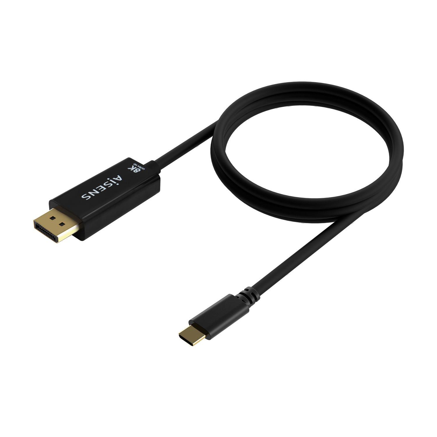 Cabo Conversor AISENS A109-0688 (0,8 m - USB Type-C - Preto), miniatura 2