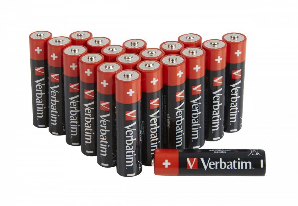 Pilhas Alcalinas VERBATIM 49876 (AAA LR03 - 1,5 V - 20 unidades)