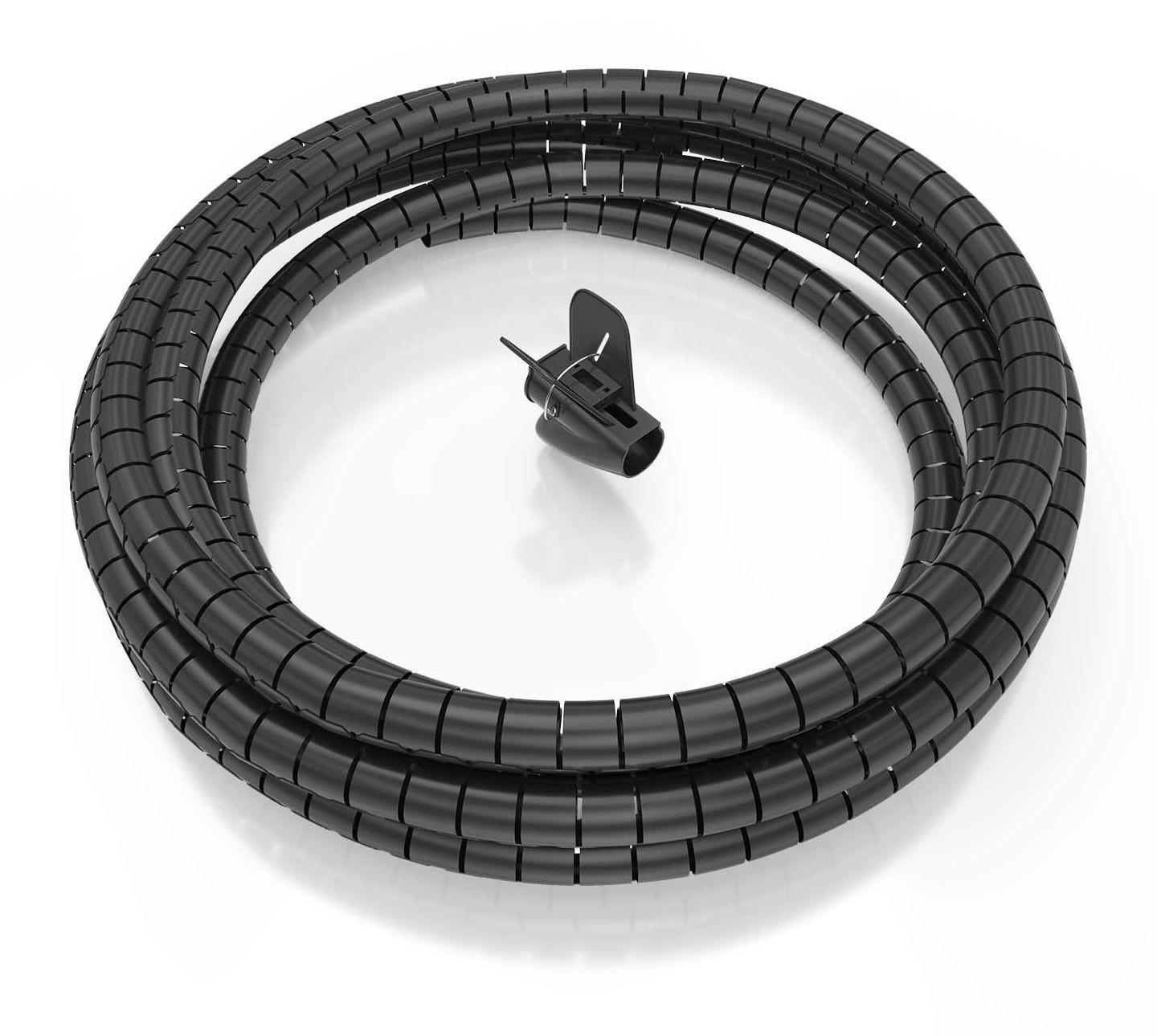 Organizador de Cabos em Espiral AISENS A151-0899 (Universal - Preto)