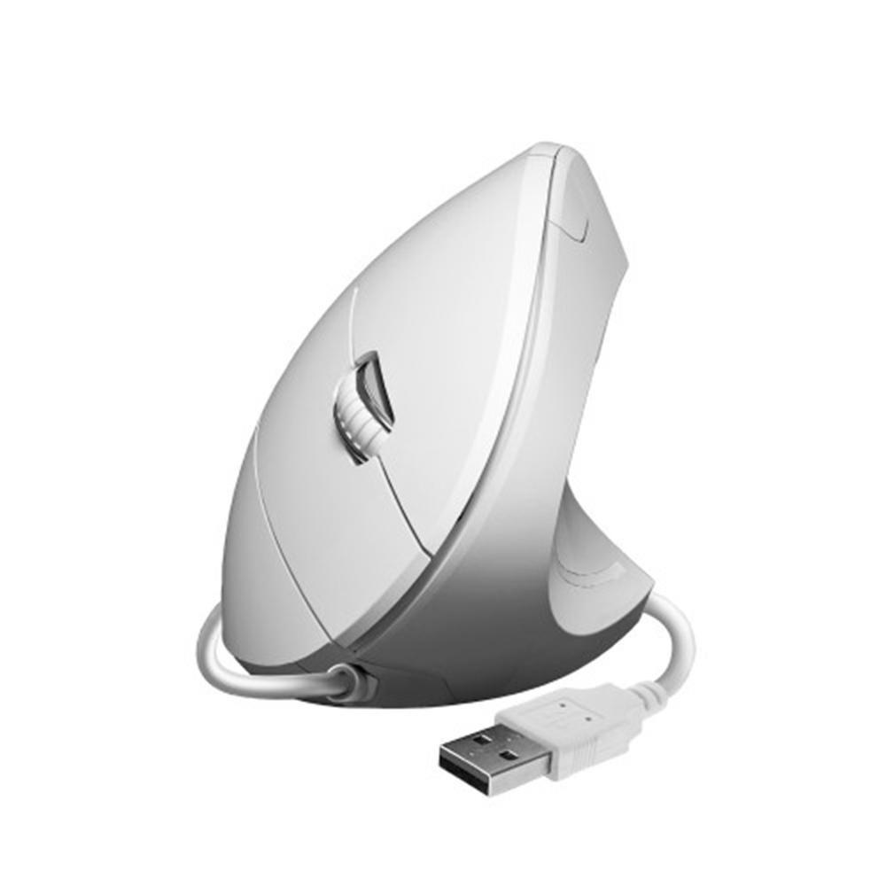 Rato SUBBLIM GLIDE VERTICAL ERGO WIRED (Mão direita - 1600 DPI - Ótico - Branco)