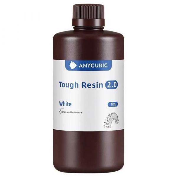 Resina para Impressão 3D ANYCUBIC Tough Resin 2.0 (1 kg - Branco)