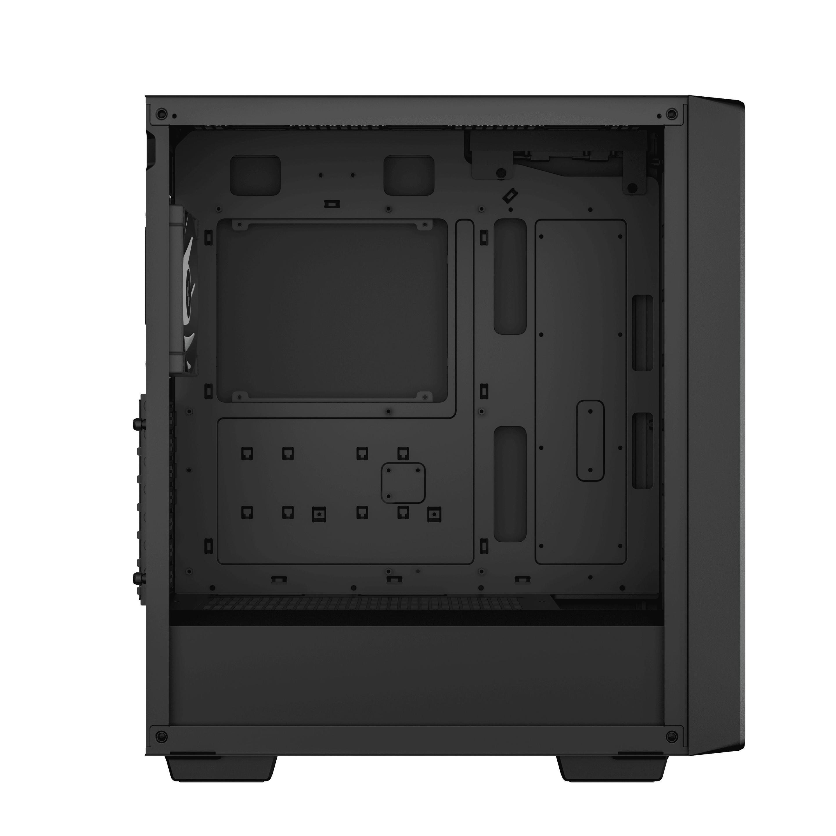 Caixa PC DEEPCOOL CC560 ARGB V2 (ATX, micro ATX, Mini-ITX - Midi Tower - ABS, SPCC, vidro temperado - Preto) — miniatura 5