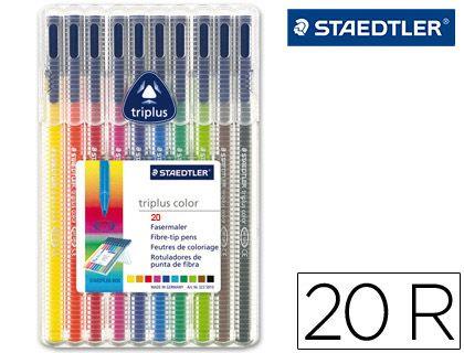 Marcadores de Feltro STAEDTLER 323 SB20 (20 Cores - 1 mm), miniatura 2