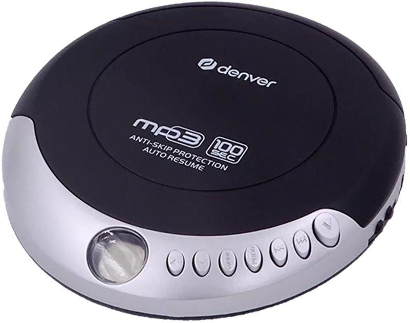 Leitor de CD Portátil DENVER DMP-391 (Preto e Cinzento) — miniatura 2