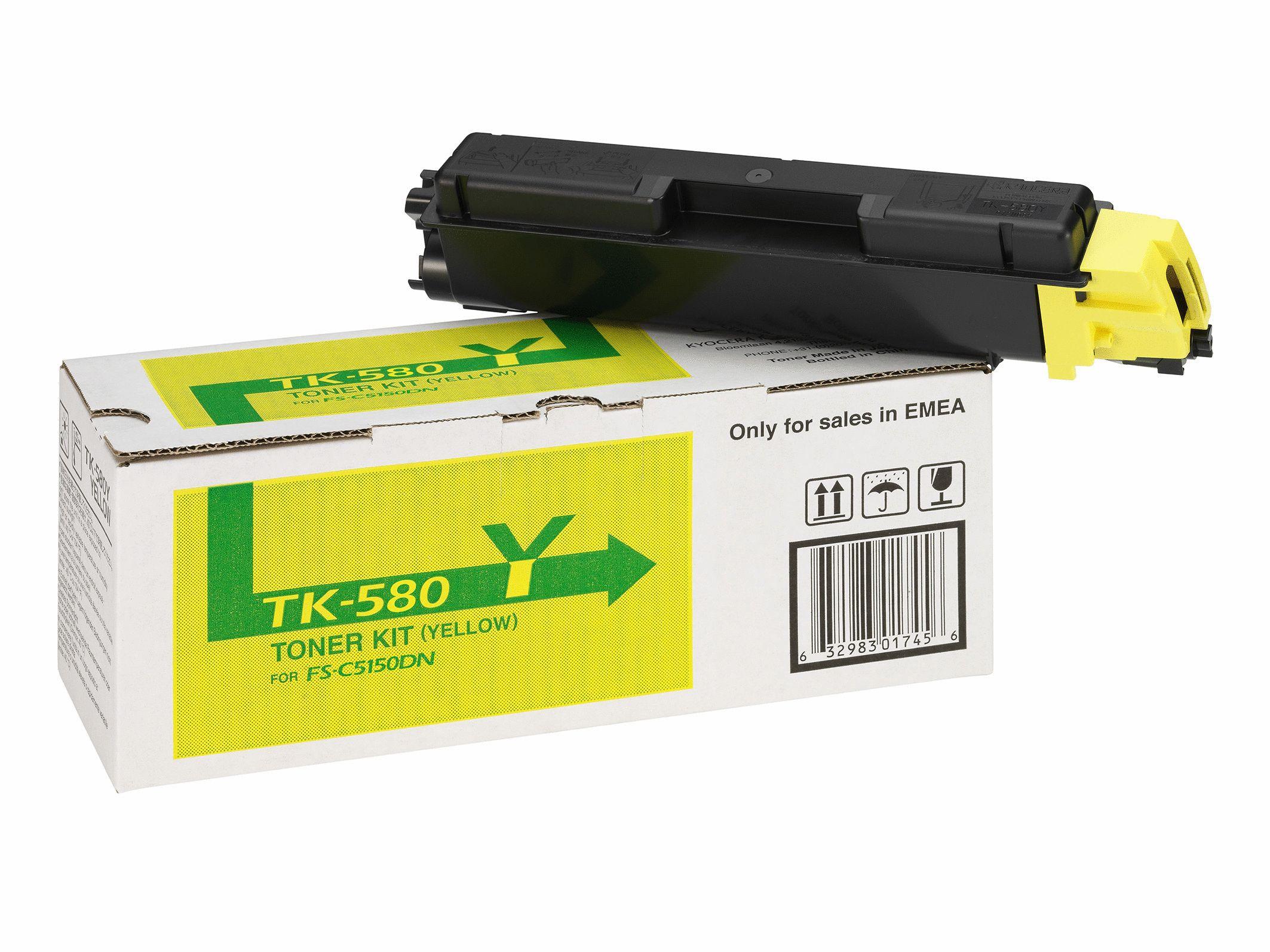 Toner KYOCERA TK-580Y (2800 páginas - Amarelo) — miniatura 4