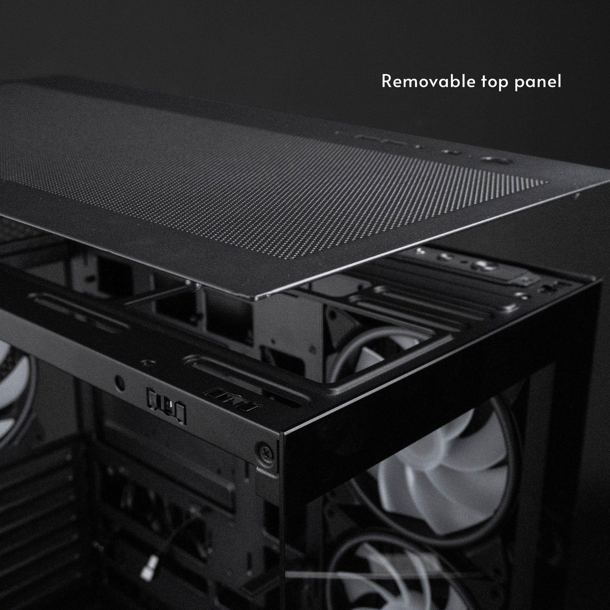 Caixa de Computador CHIEFTEC VISTA Max GX-30B-OP (ATX, Mini-ITX, Micro ATX - Midi Tower - 17,8 cm - Preto) — miniatura 12