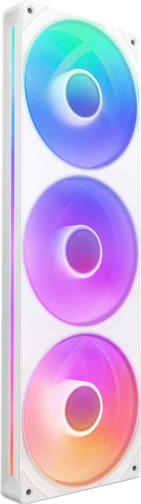 Ventoinha NZXT F360 RGB Core (Plástico, borracha - RGB multicolor - Branco)
