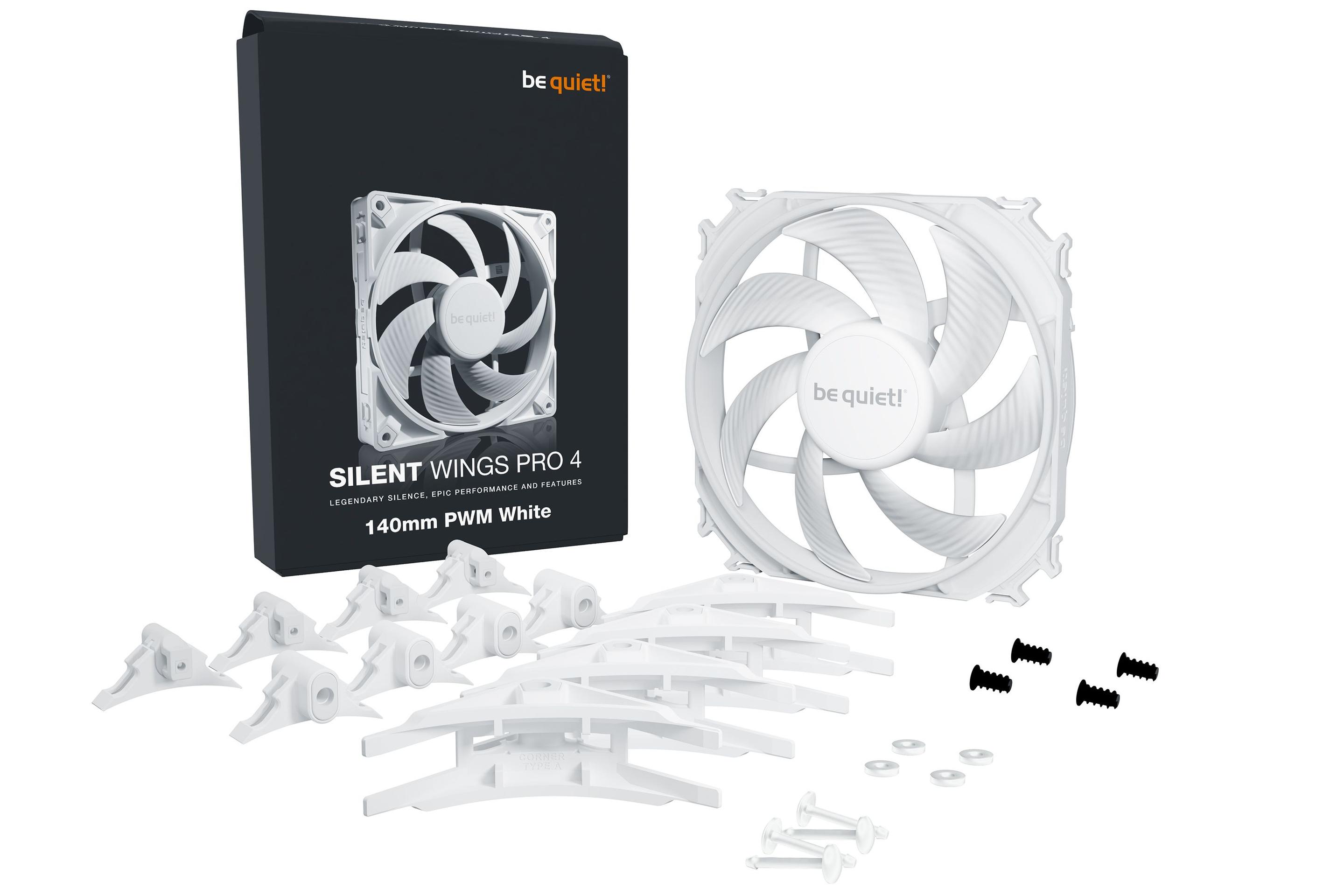 Ventoinha para Caixa PC BE QUIET! Silent Wings Pro 4 BL119 (Branco), miniatura 5