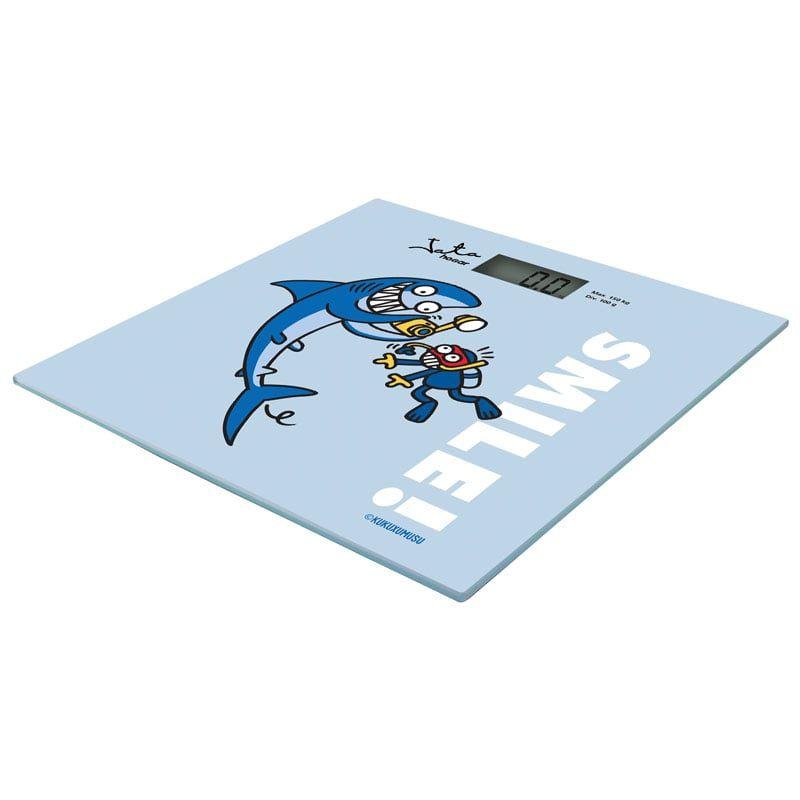 Balança Digital JATA 295K Kukuxumusu Smile (Vidro - Azul)