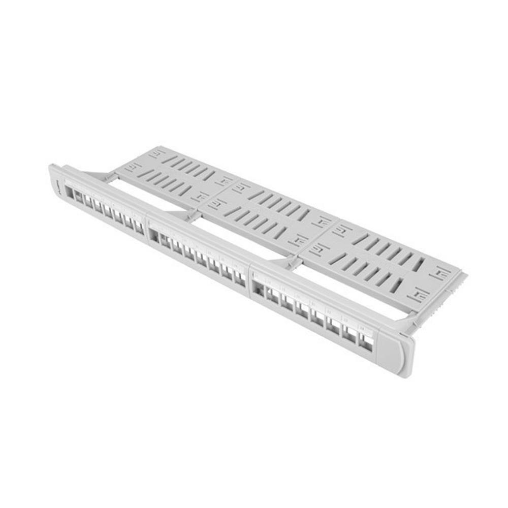 Painel de Patch LANBERG PPKS-1124-S (Rack de 19 polegadas - Cinzento)