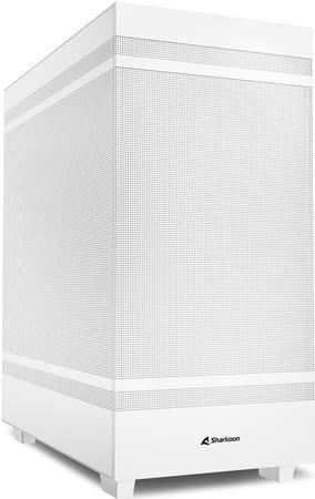 Caixa de Computador ATX SHARKOON Rebel C50 ATX (ATX, Micro ATX, Mini-ITX - Midi Tower - Metal - Branco)