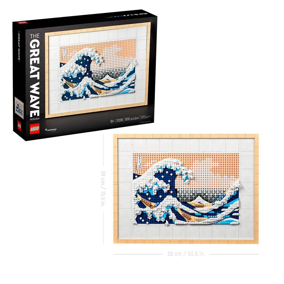 LEGO 31208 Art Hokusai - A Grande Onda (18+ anos - 1810 peças), miniatura 3