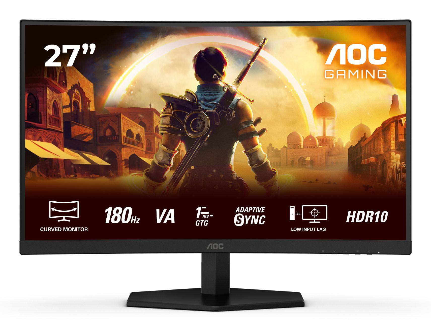 Monitor AOC C27G42E (27" - Fast VA - 180 Hz - Preto e Vermelho)