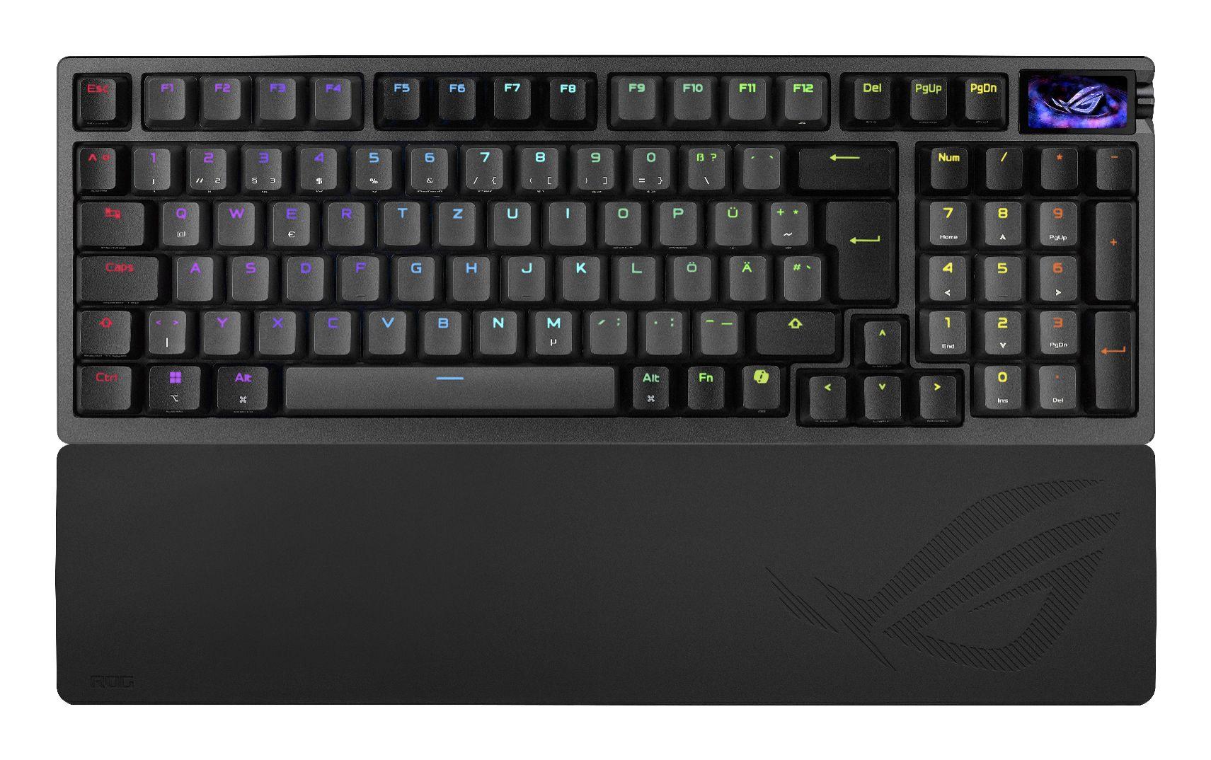 Teclado ASUS ROG Azoth 96 HE (QWERTZ - Switch mecânico magnético - 96% - Preto)