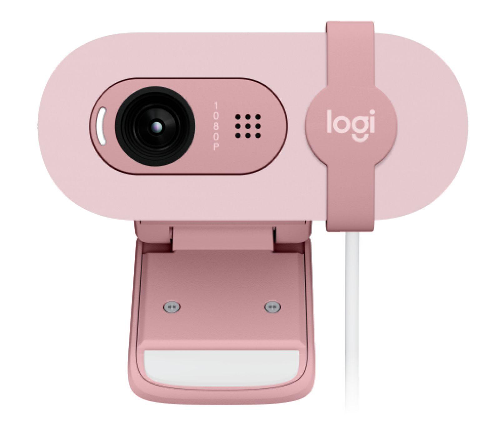 Webcam LOGITECH Brio 100 (USB - Windows, macOS, ChromeOS - Rosa)