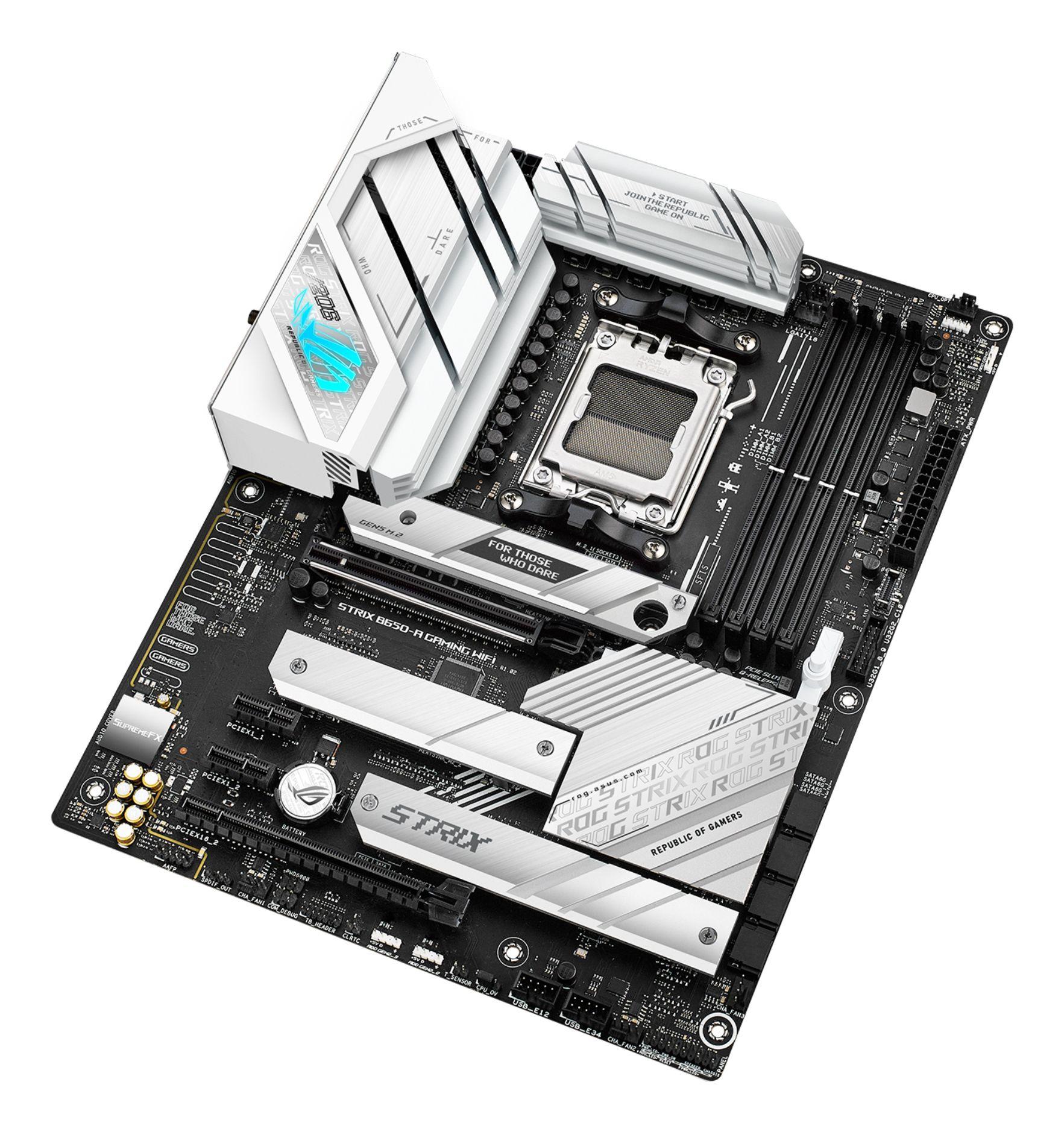 Motherboard ASUS ROG STRIX B650-A GAMING WIFI (AM5 - AMD Ryzen 7 - ATX - Preto e Prateado) — miniatura 7