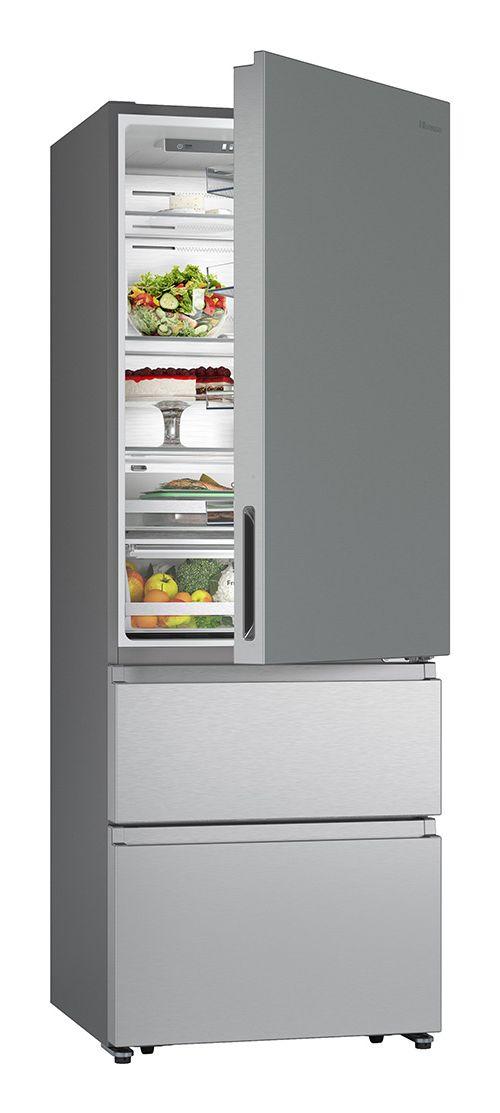 Frigorífico Combinado Independente HISENSE RT641N4AIE (495 L - 200x70,4x69,4 cm - 70 cm - Inox), miniatura 4