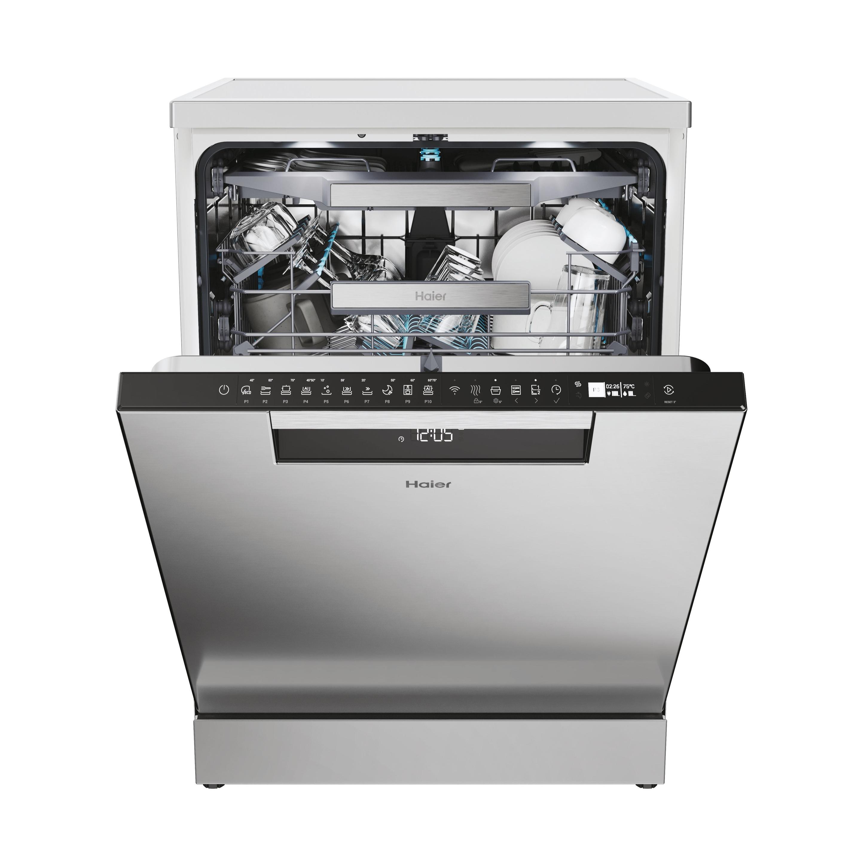 Máquina de Lavar Loiça Independente HAIER I-Pro Shine Series 7 XF4A4M4PX (14 talheres - B - Intensive 75°C - Cinzento), miniatura 3
