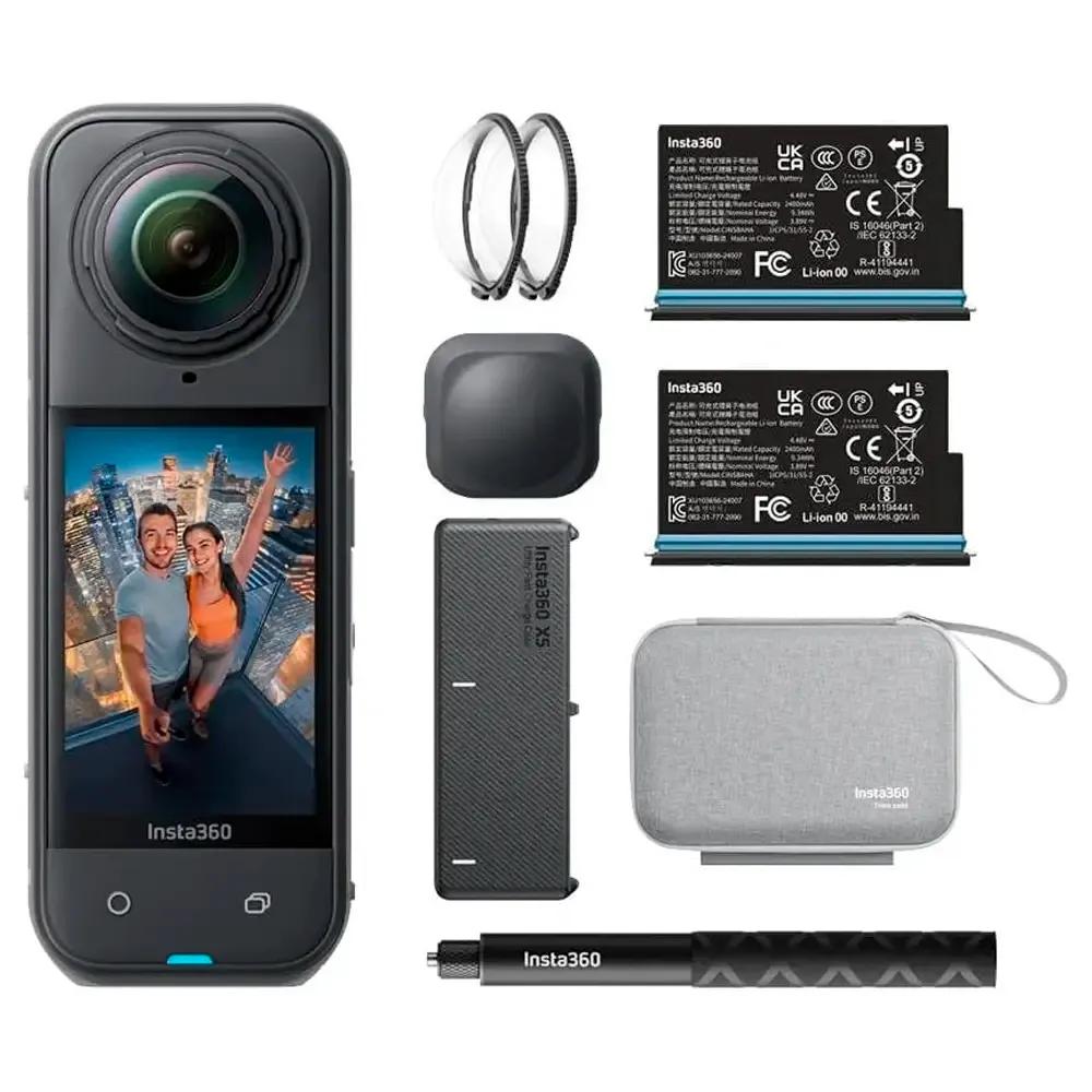Câmara de Ação 360 INSTA360 X5 Essentials Bundle (Wi-Fi, Bluetooth e USB Tipo-C - Preto) — miniatura 2