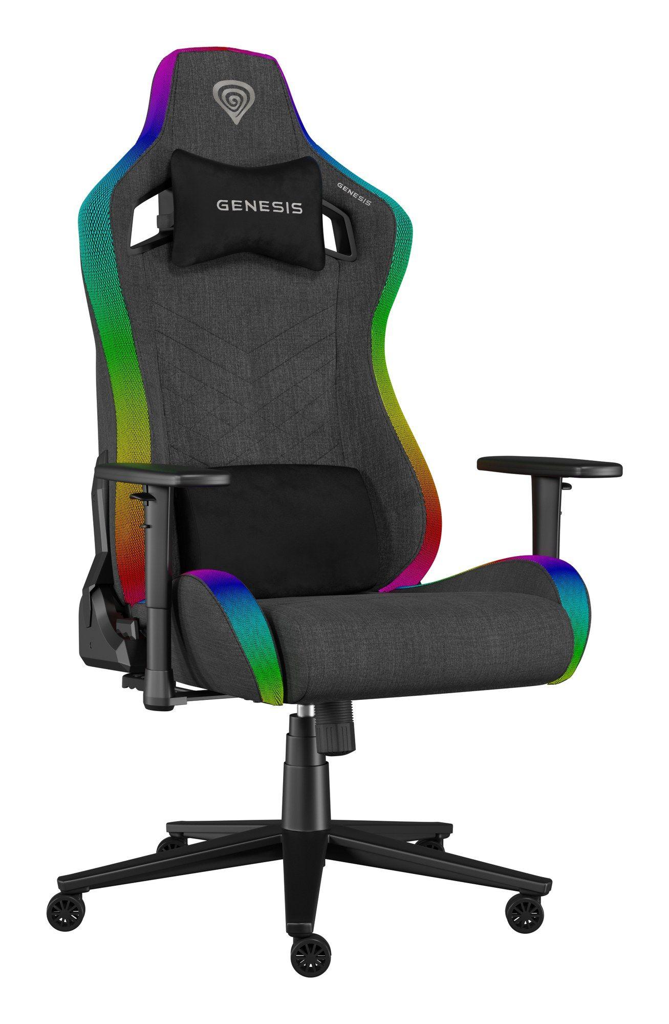 Cadeira Gaming GENESIS Trit 660 RGB (150 kg - 52 cm - Sim, 2D - Cinzento e Preto), miniatura 3