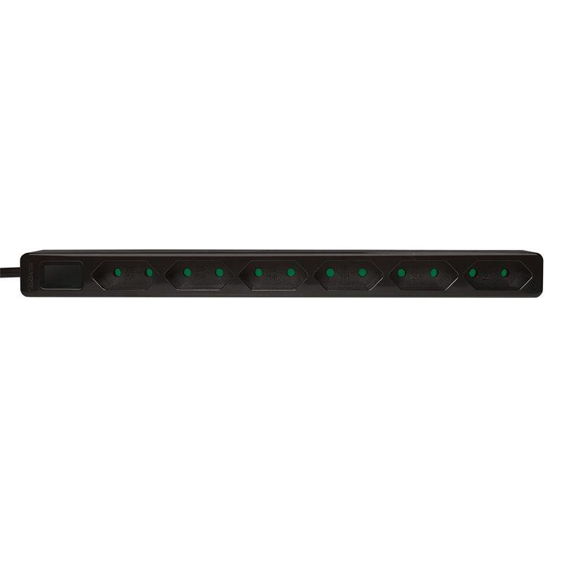 Bloco de Tomadas LOGILINK LPS231B (Type F - Preto) — miniatura 2