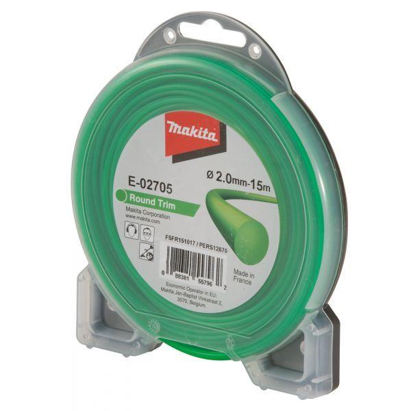 Fio de Nylon Redondo para Roçadeira MAKITA E-02705 (Verde), miniatura 2