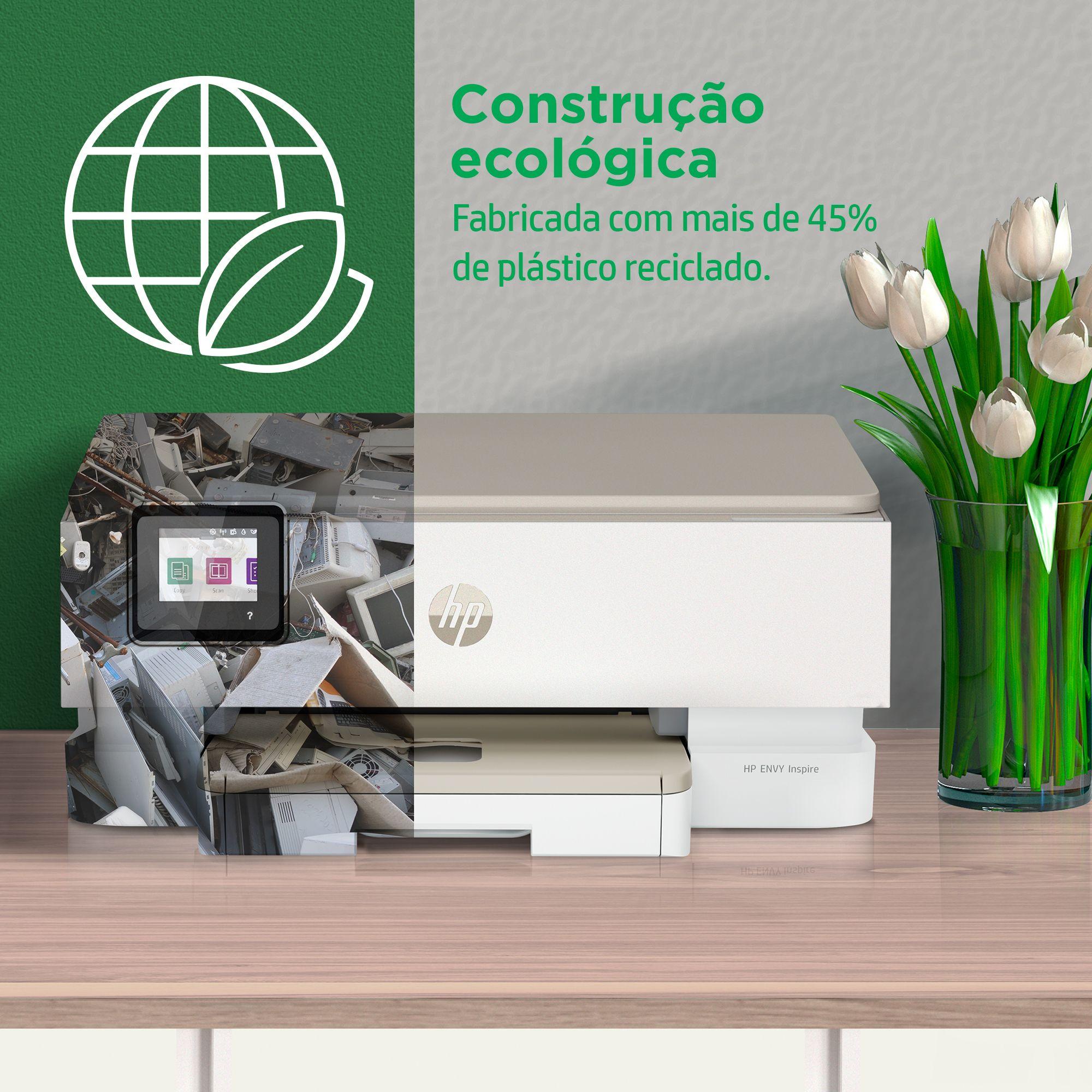 Impressora Multifunções HP ENVY Inspire 7220e (A4 - Impressão a cores - 125 folhas - Bege), miniatura 13