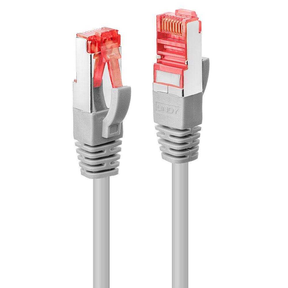 Cabo de Rede RJ45 LINDY 47701 (0,5 m - Cat6 - RJ-45 - Cinzento)