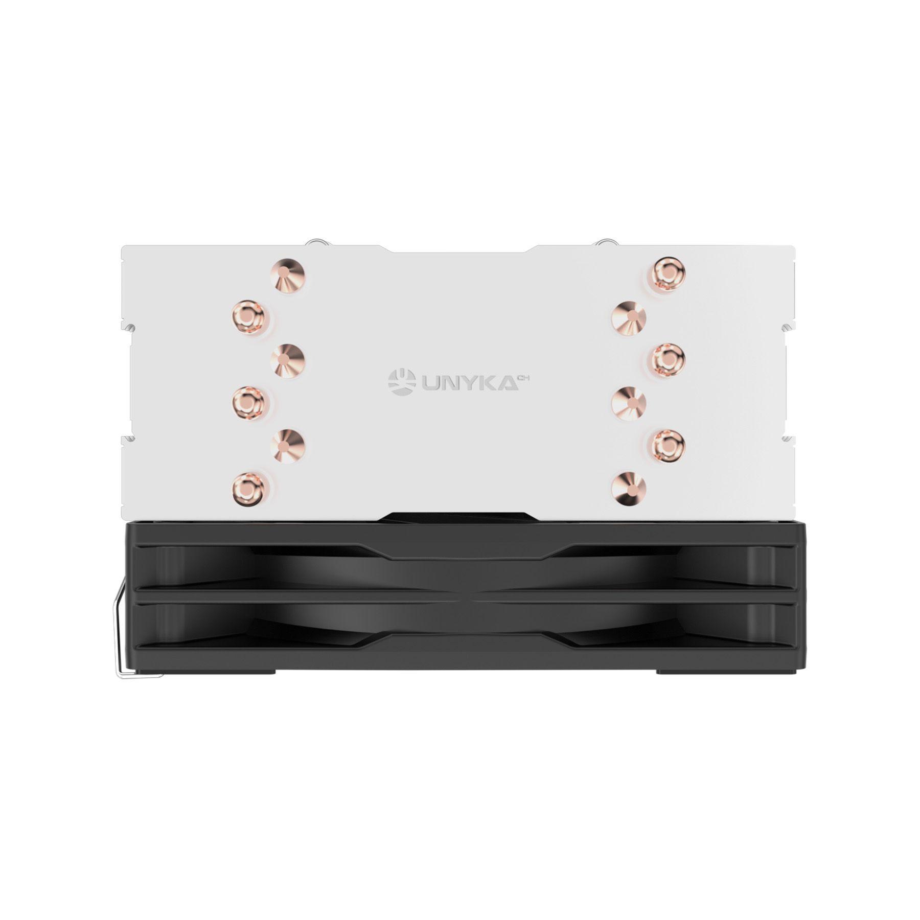 Dissipador para CPU UNYKACH Unycool H61 (120 mm - 1600 RPM - 4 pinos - Preto), miniatura 3