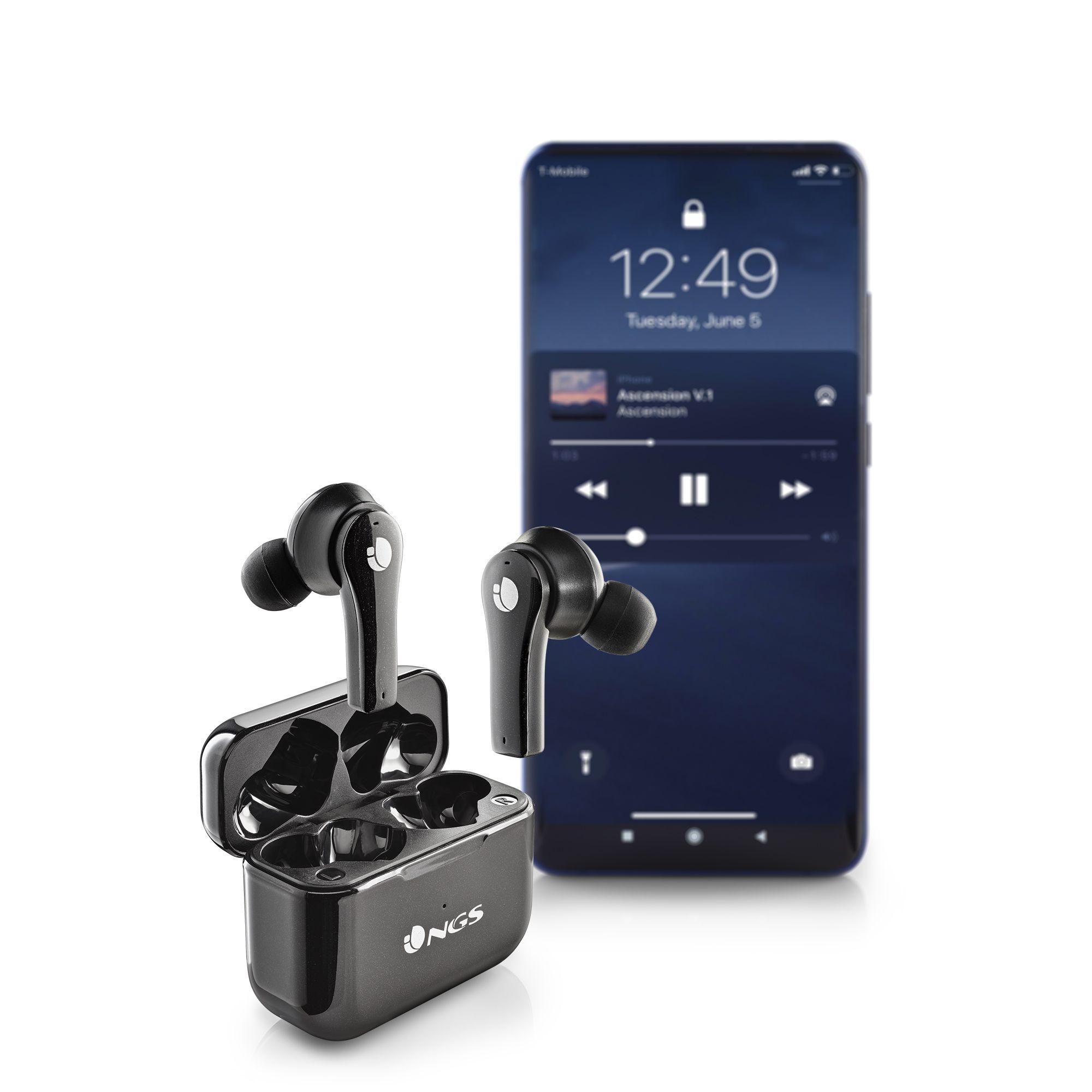 Auscultadores NGS Artica Bloom (Binaural - Sem fios - Intra-aural - Preto), miniatura 5