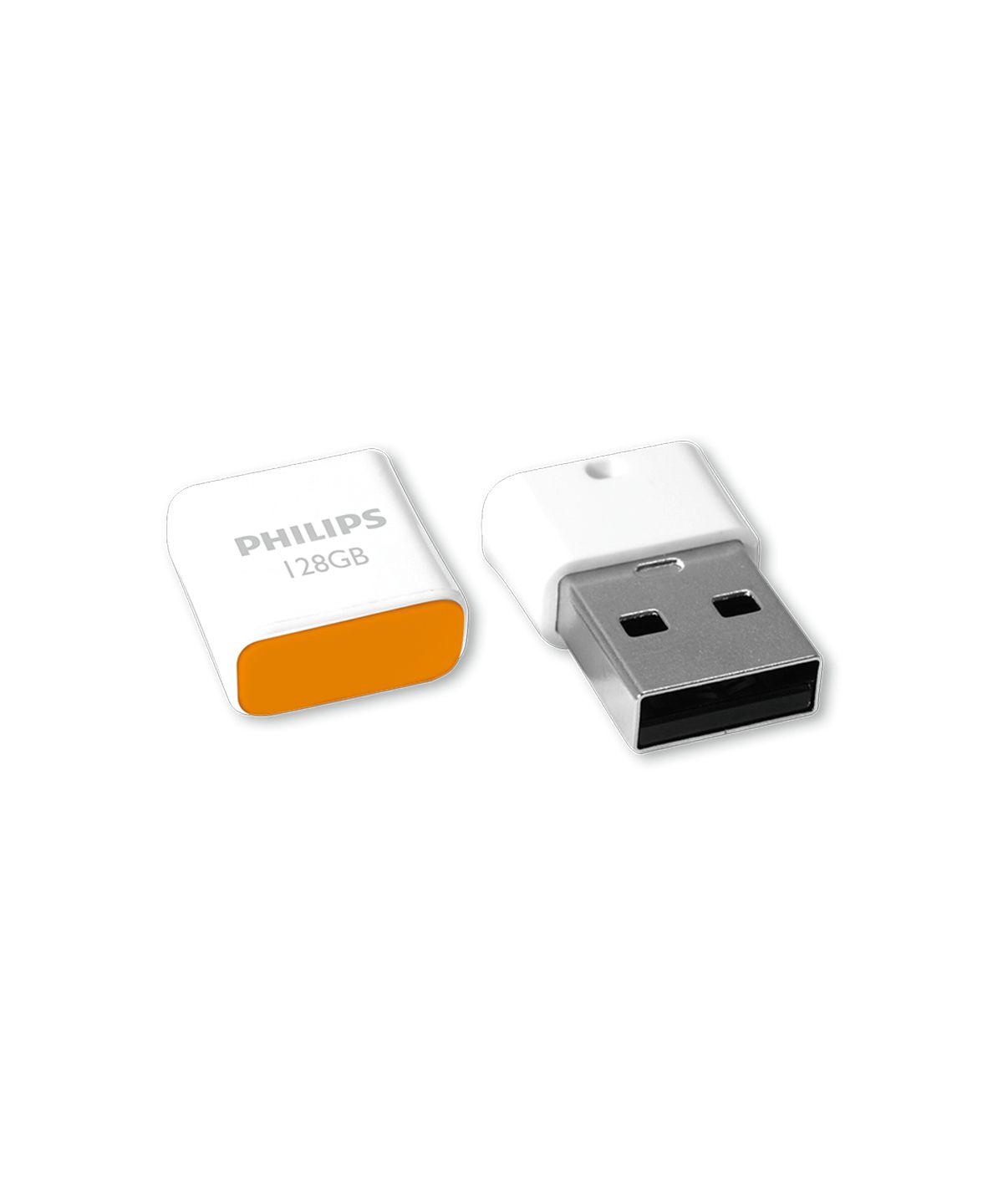 Pen USB PHILIPS FM12FD85B/00 (Tampa - USB Type-A - 30 MB/s - Laranja e Branco), miniatura 2