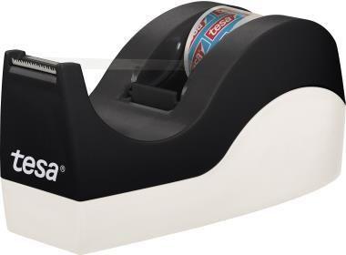 Dispensador de Fita Adesiva de Secretária TESA Easy Cut Orca (Preto e Branco)