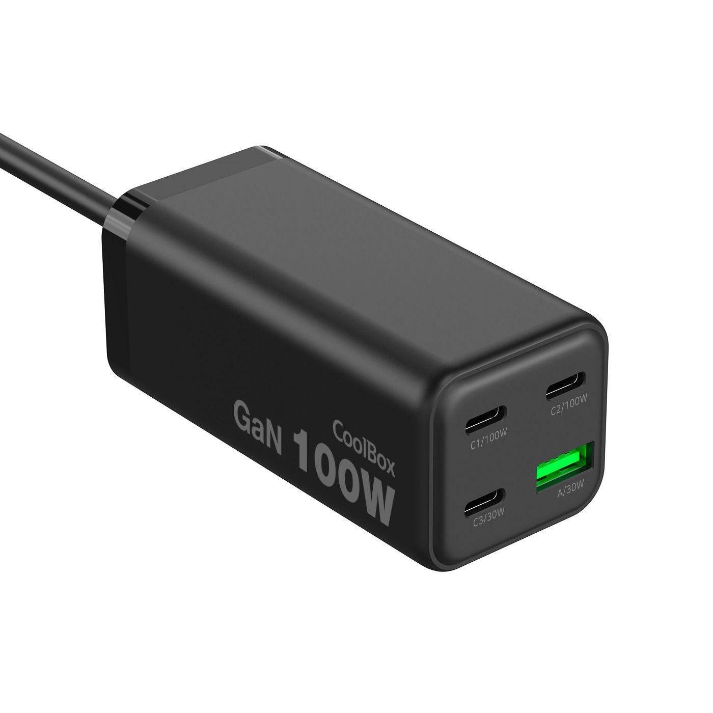 Estação de Carregamento COOLBOX ChargeMaster 4 Pro (3 USB-C e 1 USB-A - Universal - USB - Preto), miniatura 3