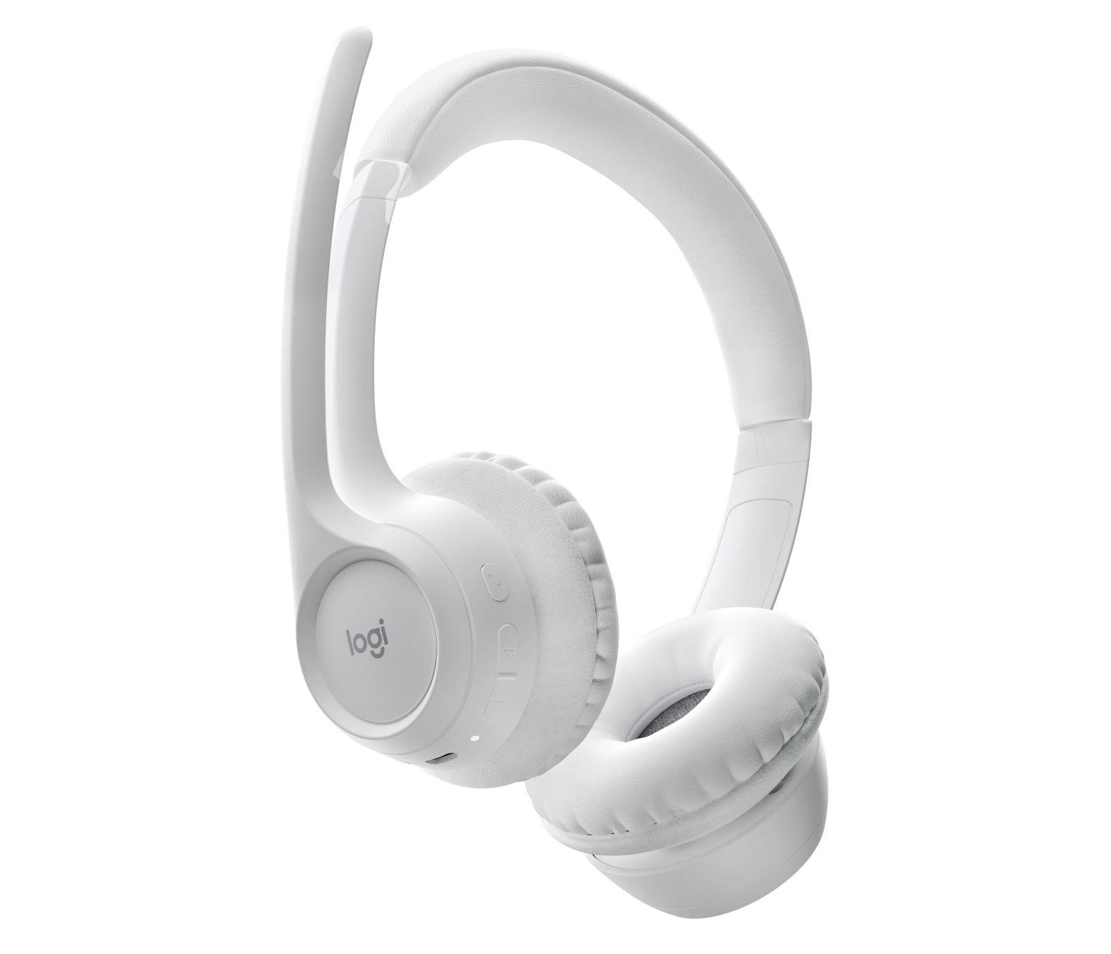Headset LOGITECH Zone 300 (Binaural - Sem fios - Supra-aural - Branco)