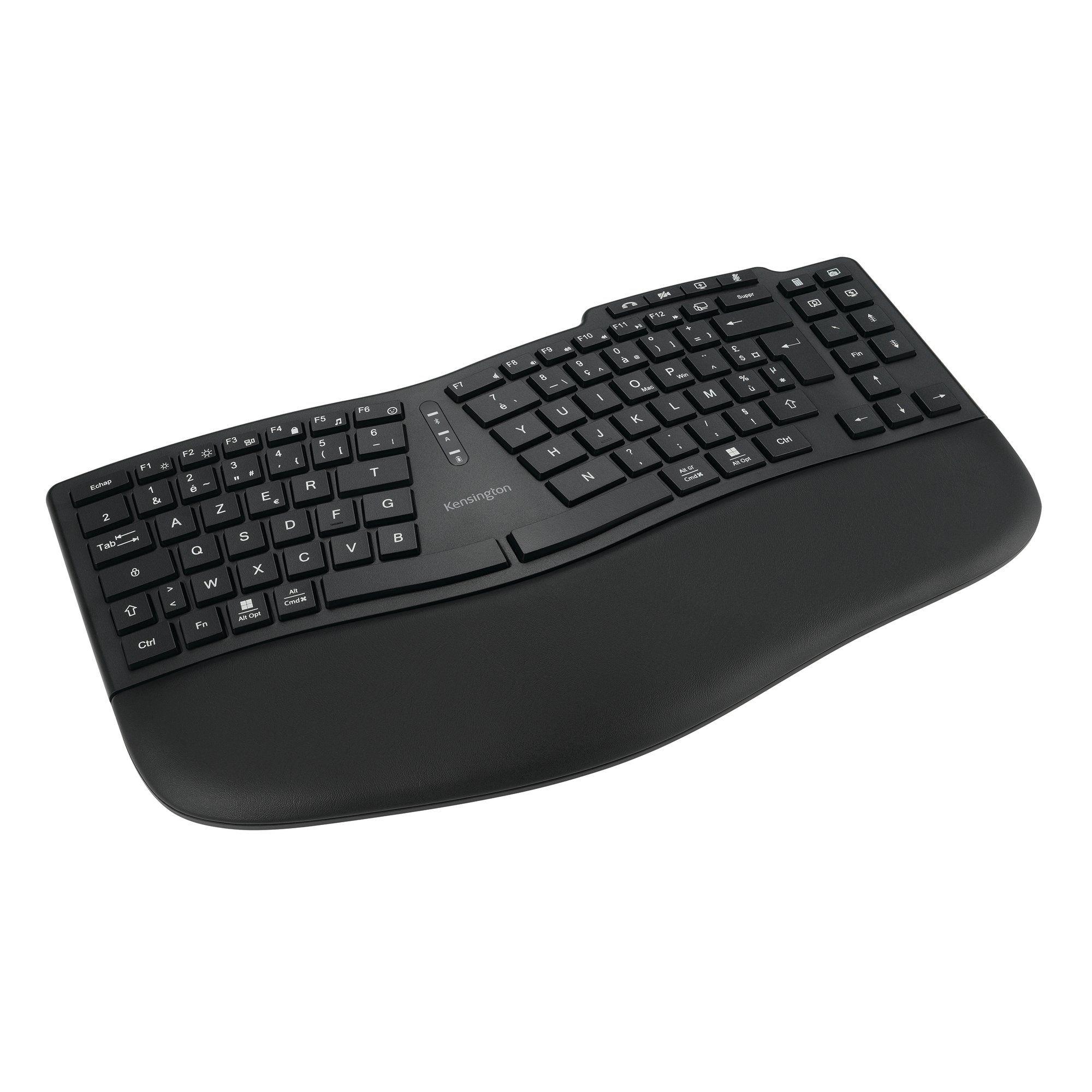 Teclado KENSINGTON Pro Fit Ergo KB675 EQ TKL (Alemão QWERTZ - Bluetooth - Sem fios - Preto)