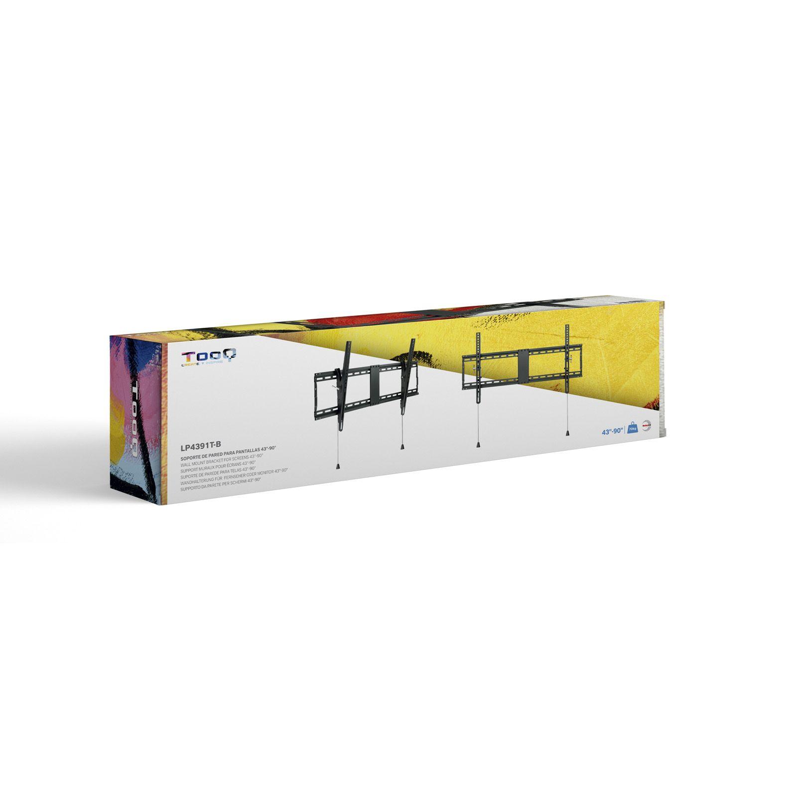 Suporte de Parede TV TOOQ LP4391T-B (43" a 90" - 70 kg - Preto), miniatura 10