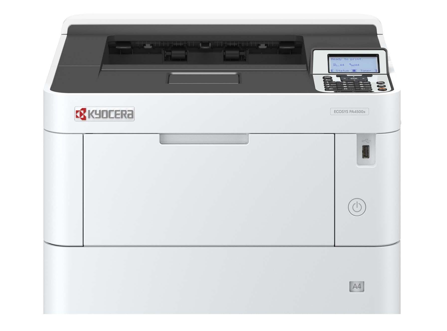 Impressora Laser Monocromática KYOCERA ECOSYS PA4500x (A4 - Monocromática - 500 folhas - Branco)