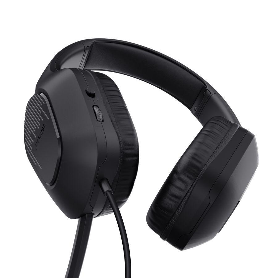 Headset Gaming TRUST GXT 417 Zirox (Binaural - Com fios - Circum-aural - Preto), miniatura 3