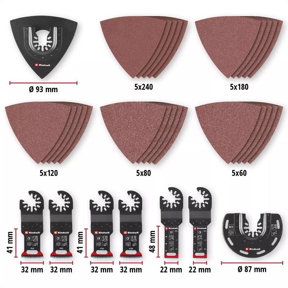 Conjunto de Acessórios para Ferramenta Multifunções EINHELL-KWB XL-PLUS-CASE (35 peças - Madeira - Starlock), miniatura 2