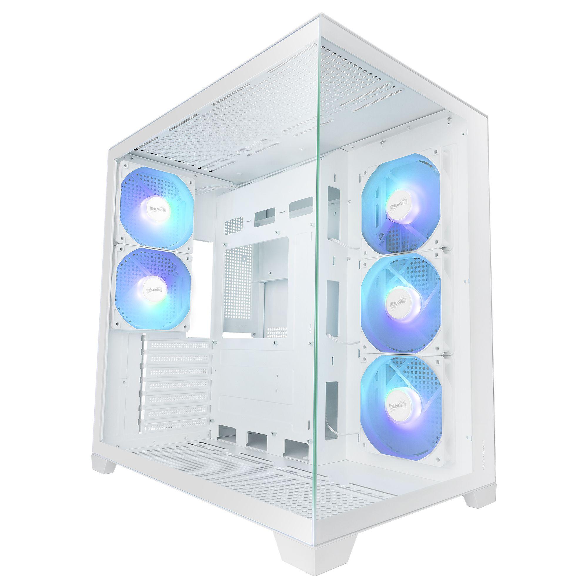 Caixa PC MARS GAMING MCVPROW (ATX, micro ATX, Mini-ITX - Midi Tower - Branco), miniatura 8