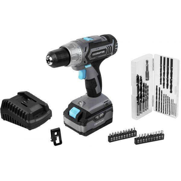 Berbequim de Percussão a Bateria CECOTEC CecoRaptor Perfect Drill 4020 Advance (20 V - Bateria - Preto e Cinza) — miniatura 2