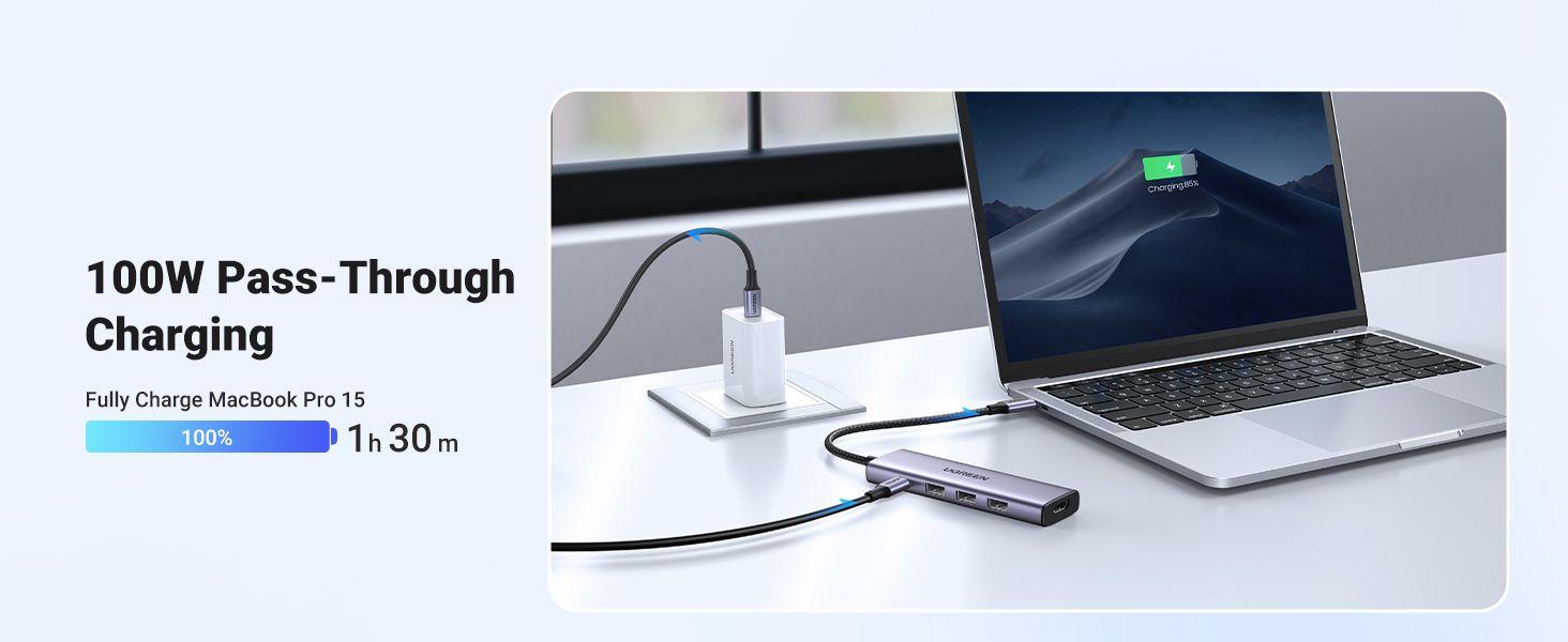 Adaptador USB-C UGREEN CM511 (USB Type-C - HDMI, USB 3.0 - Prateado) — miniatura 9