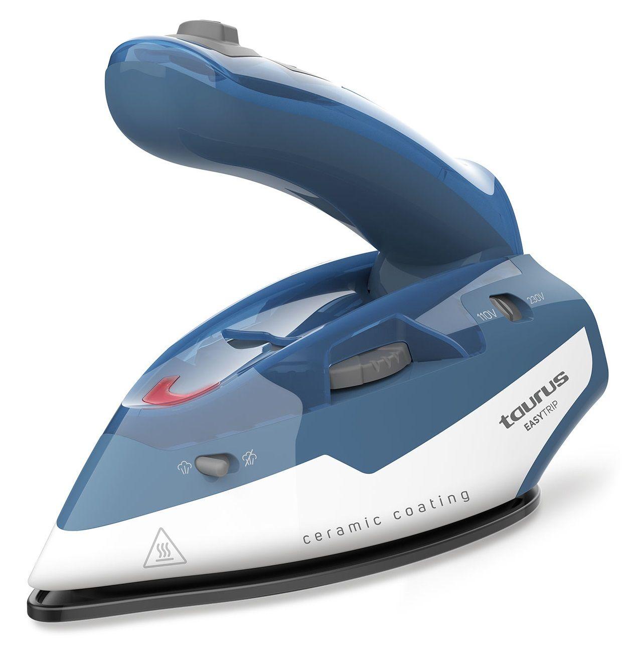 Ferro de Engomar TAURUS Easytrip (1000 W - 0,08 l - Base de cerâmica - Azul e Branco) — miniatura 3