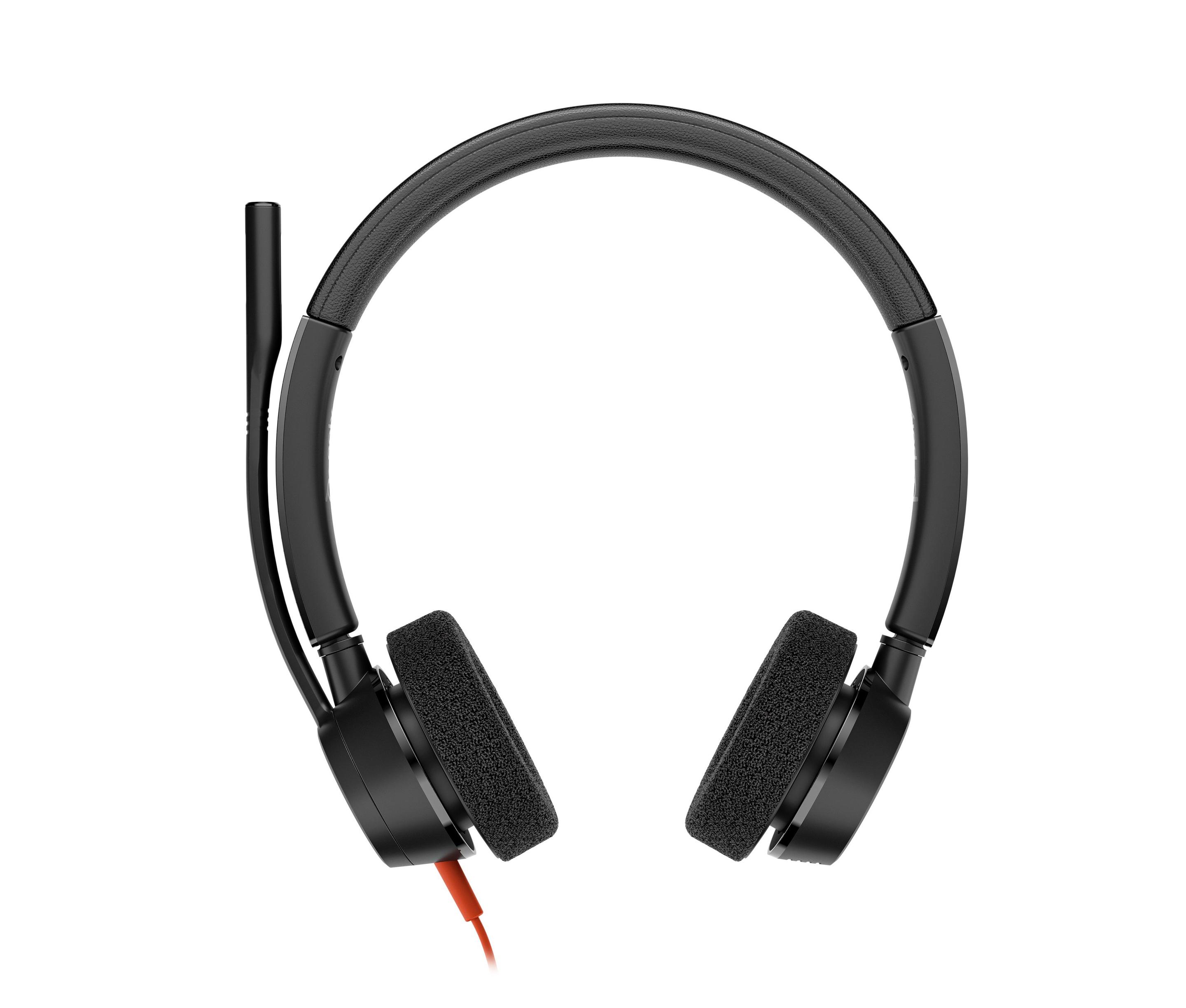 Auscultadores POLY Blackwire 3320 M (Binaural - Com fios - Circum-aural - Preto)